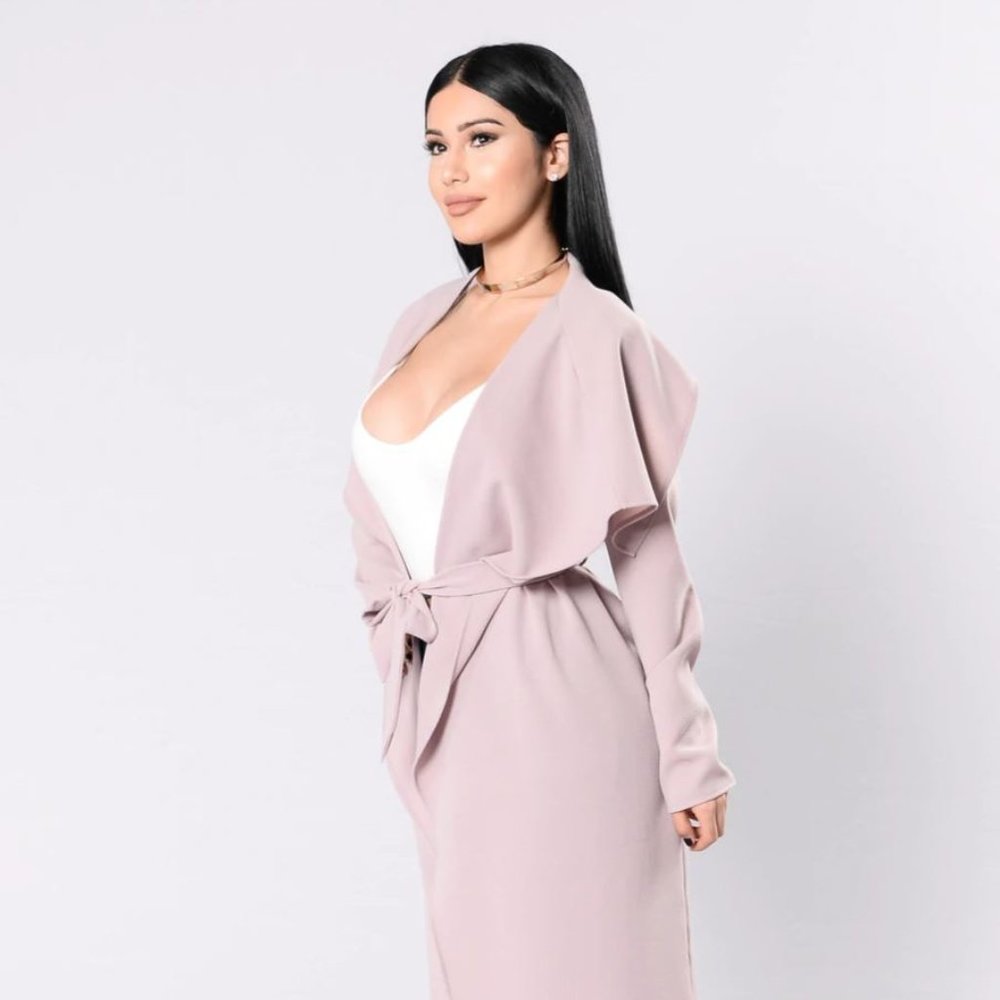 Fashion Nova Business Casual Coat - Lavender Size XS